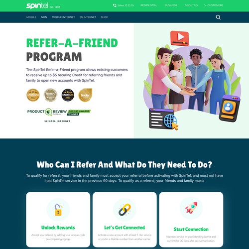 Refer Landing Page