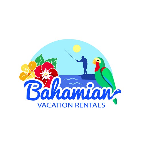 Logo concept for A cottage in Bahamas