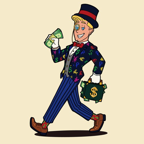 character inspired by Mr. Monopoly