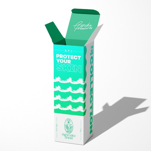 Corsika Treasure: Aphrodite Shield Packaging Design