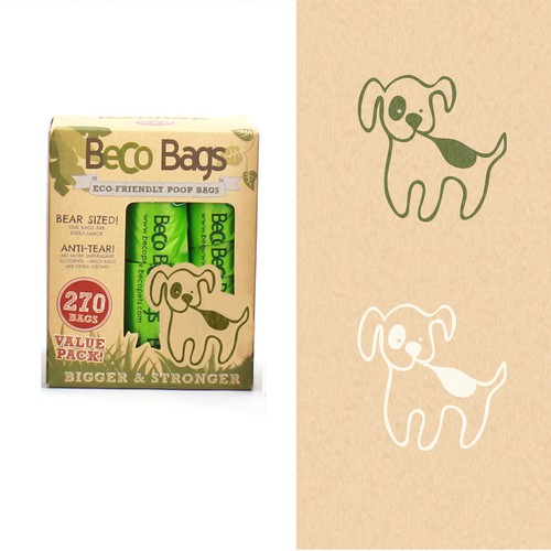 one of the foremost eco-friendly pet company in the UK     create a dog graphic/icon/asset to fit in with our brand