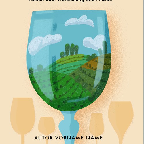 Book cover design about wine