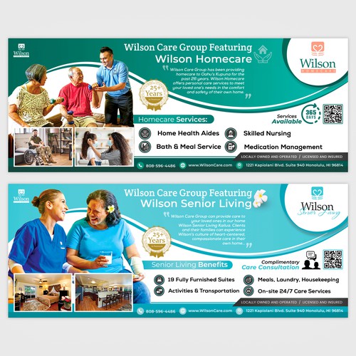 Flayer design for Wilson Home Care 