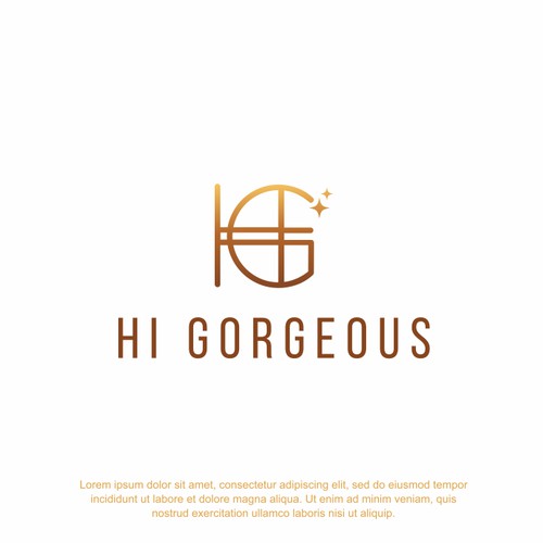 Luxury logo design for Hi Gorgeous 