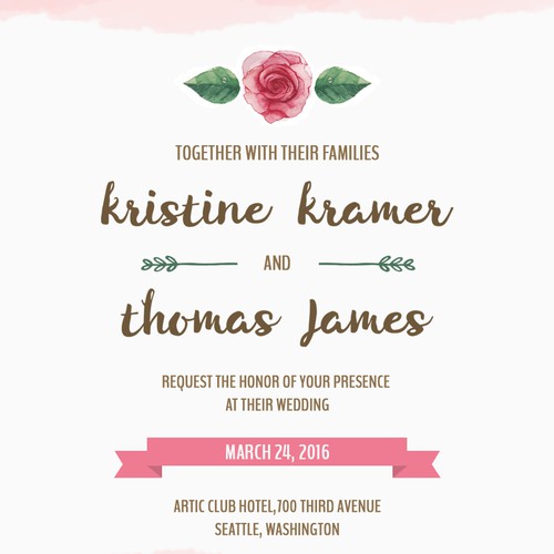 Wedding invitation