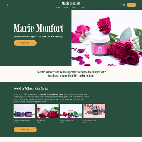 Marie Monfort Ecommerce Design