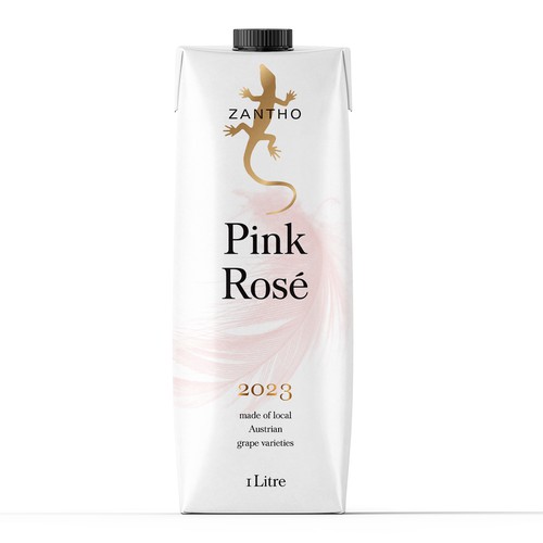 ZANTHO Pink Rosé Wine in Prisma Tetra Pak