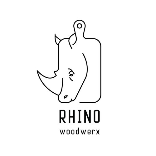 Linear logo for a cutting board production company