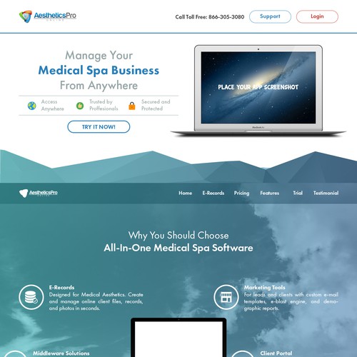 landing page