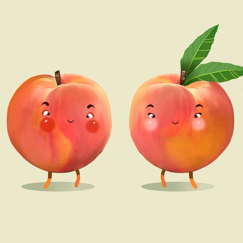 Peach Character Design