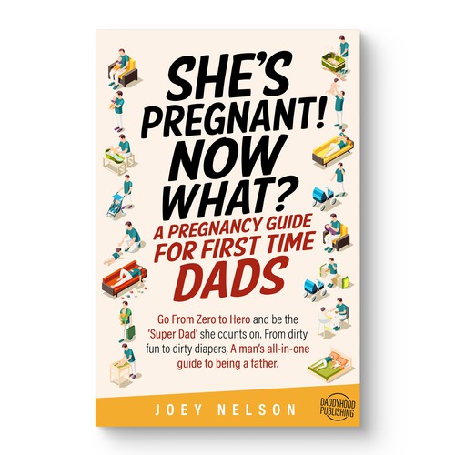 Book cover design for First Time Dads