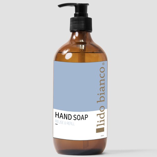  clean/organic packaging design for soap dispenser