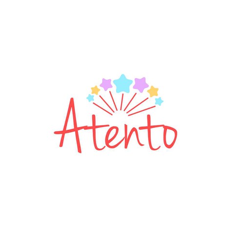 fun concept logo for Atento
