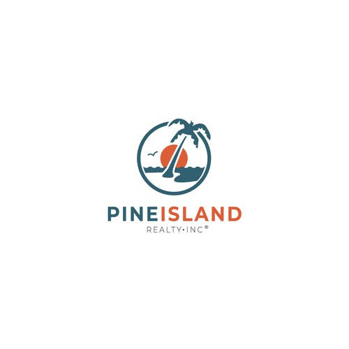 Logo for real estate on an island in Florida