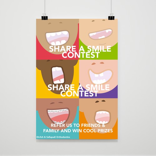 Bright illustration for a dentist's poster