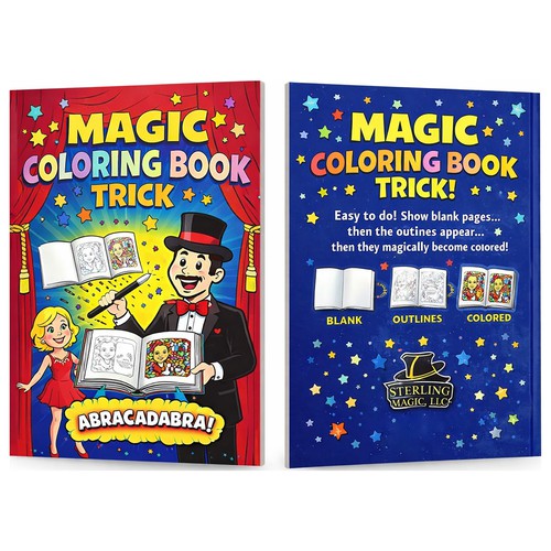 Creative Magic Coloring Book Cover Design