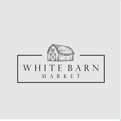 Concept logo for white barn