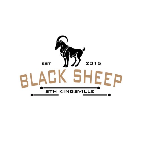 Logo for black sheep bar