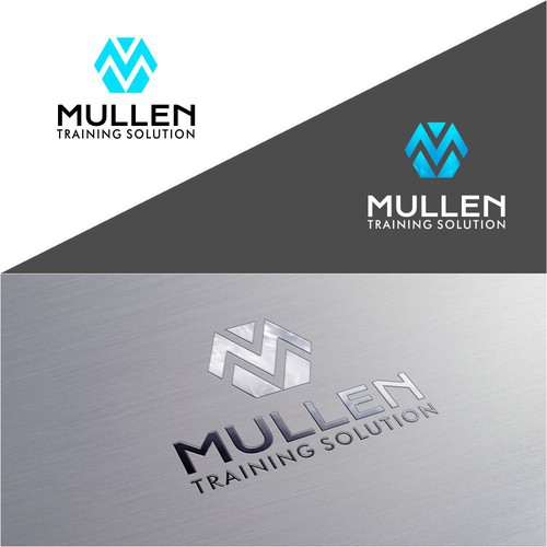 simple modern logo for training company