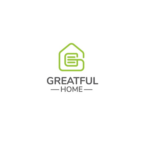 Creative logo design for Greatful Home.