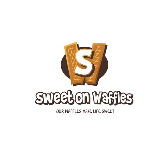 Waffle restaurant logotype