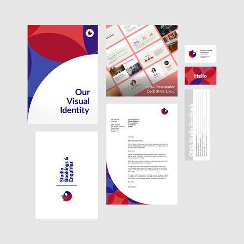 Visual Identity - Stationery Pack for ONA Records - Christian entertainment startup