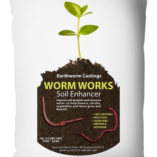 product label for Grossman Organic Farm