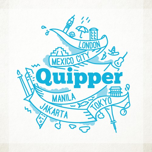 T-shirt illustration for Quipper