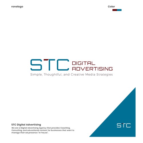 Simple and professional logo design proposal for STC Digital Advertising