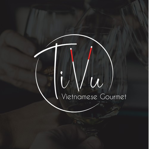 Sophisticed logo design for a modern Vietnamese restaurant in the heart of Munich