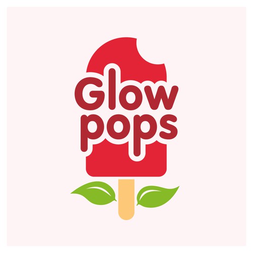 Logo for 100% Natural Fruit & Veg Ice Pops 'Glow Pops'