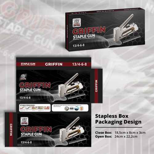 Box Packaging for Staple Gun
