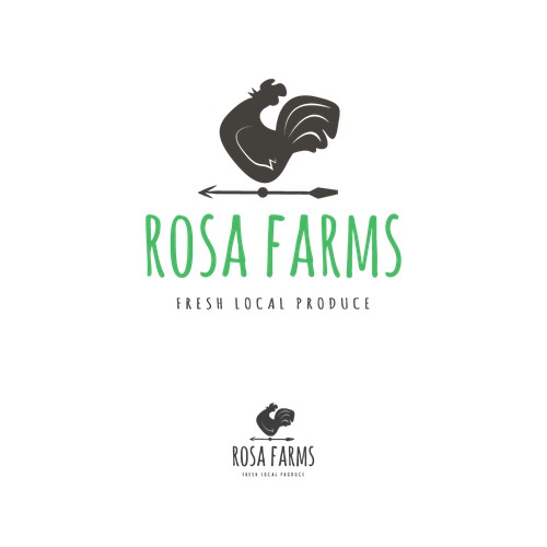 Rosa Farms logo design