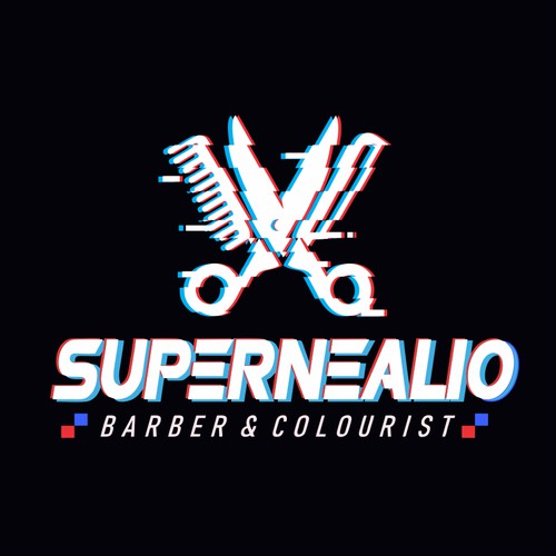 Logo For Barber Inspired by game 90'