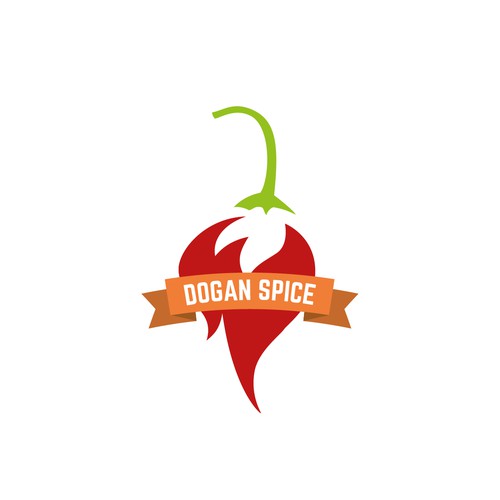 Logo Concept for a hot Sauce named "Dogan Spice"