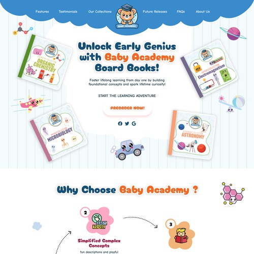 Baby Academy Homepage 
