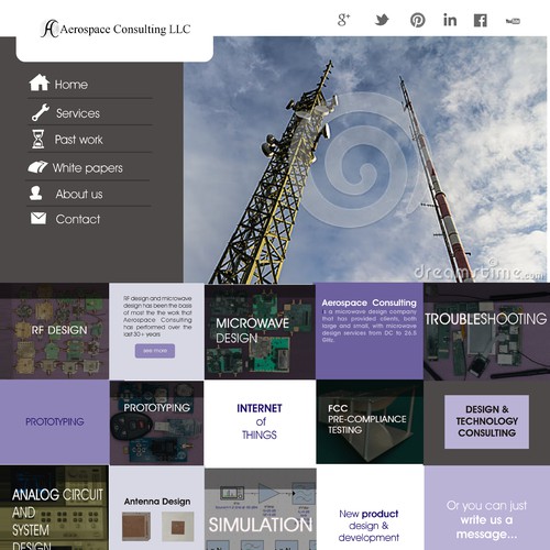 Automation company web page design