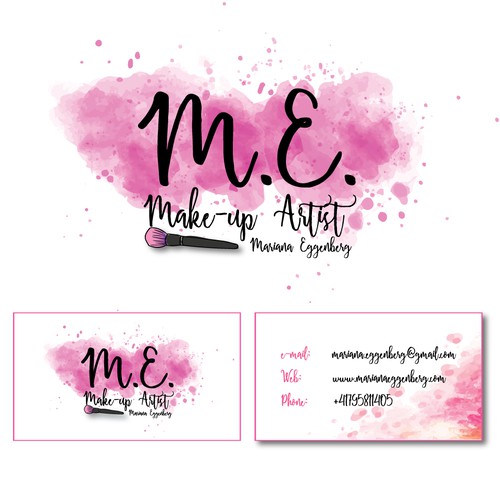 Logo and Business Card for a Make up Artist