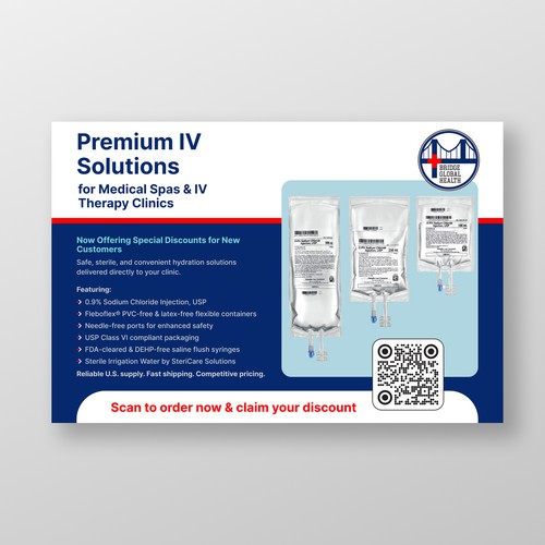 Bridge Global Health – IV Solutions Direct Mail Flyer