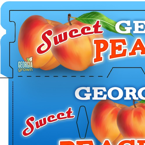 Box design to ship peaches in.