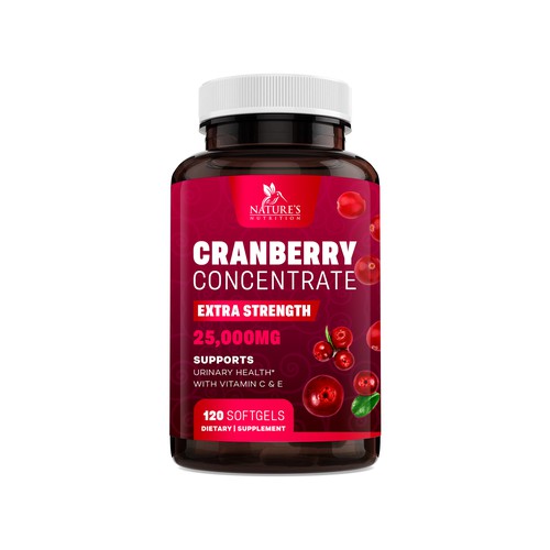  Natural Cranberry Concentrate Design Needed for Nature's Nutrition