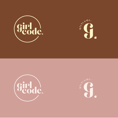 girlcode. logo design