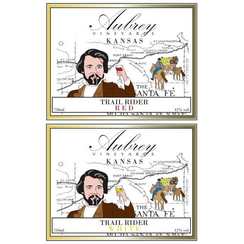 Design a fun "Beer Style" wine bottle label