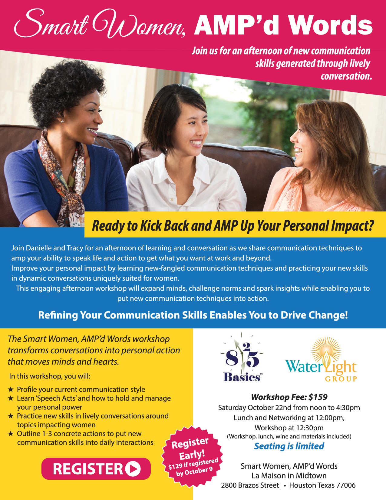 Help promote a workshop: Smart Women, AMP'd Words