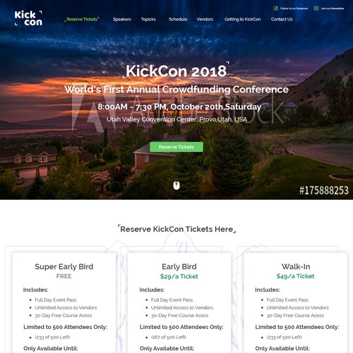 KickCon Web page