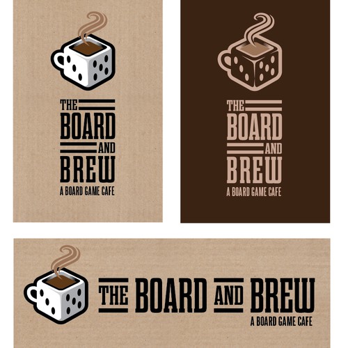 Create a logo for a "board game cafe"