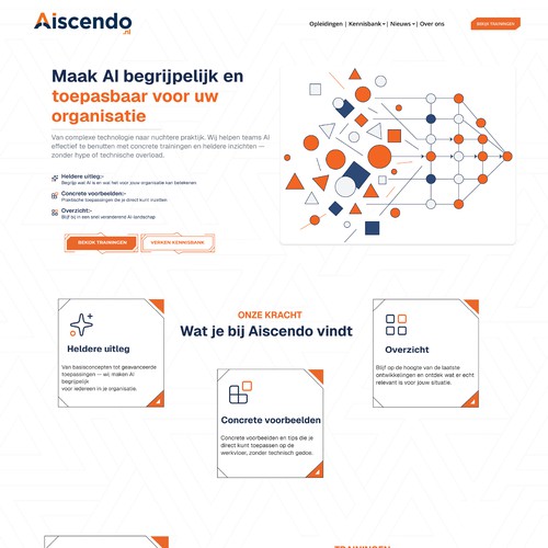Strategic Tech Landing Page Design for Aiscendo AI