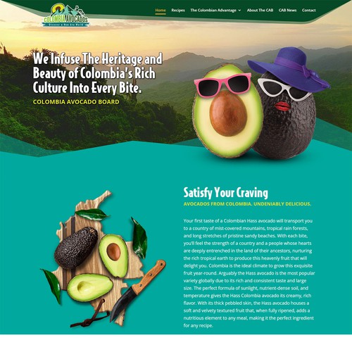 Colombia Avocado website