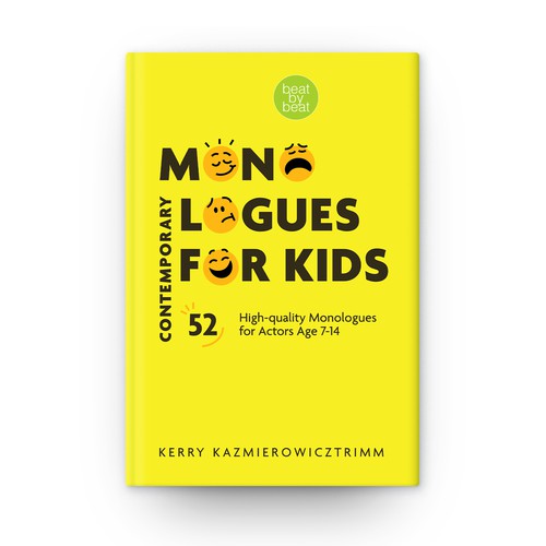 Cover design – modern, simple design for new book of monologues
