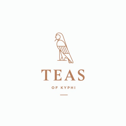 Logo concept for a high-end tea company